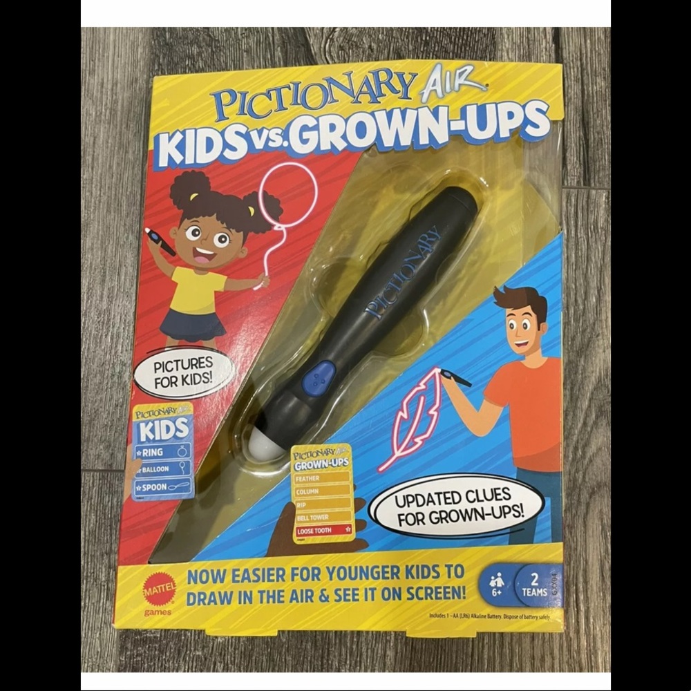 Pictionary Air kids vs adults family game
